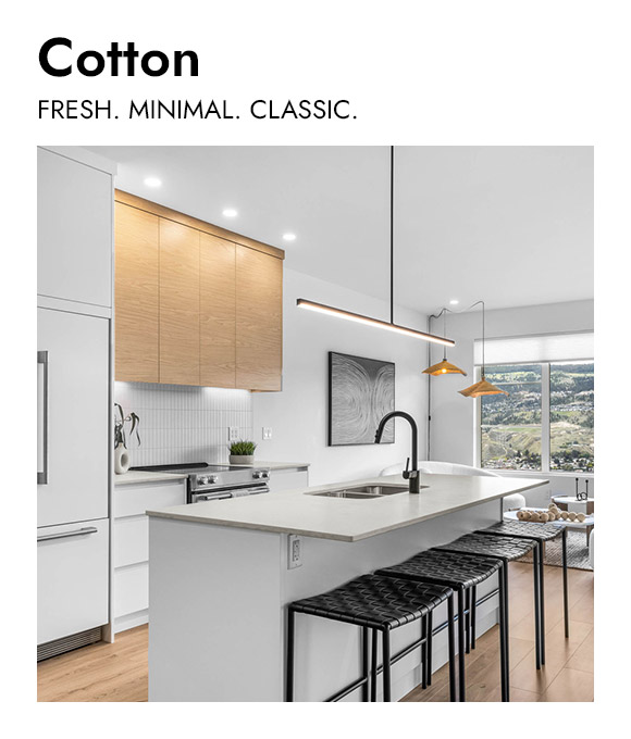 Ladera Townhomes Cotton interior colour palette