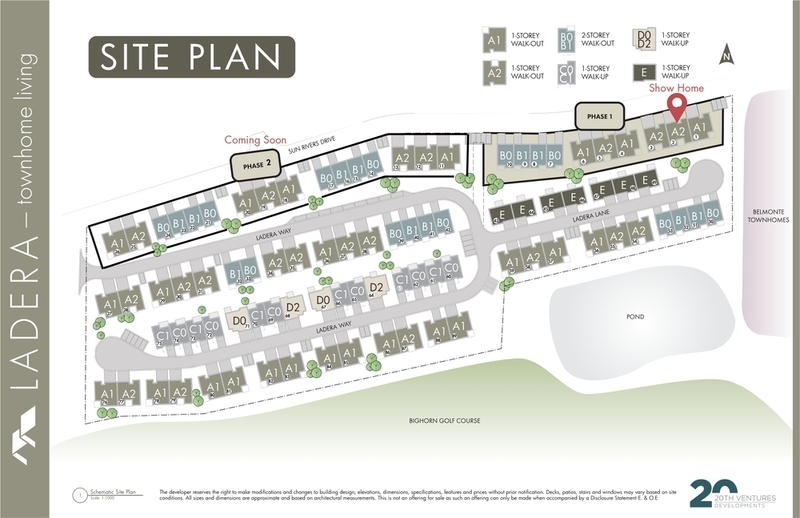 Ladera Site Plan with Coming Soon Message for Phase 2